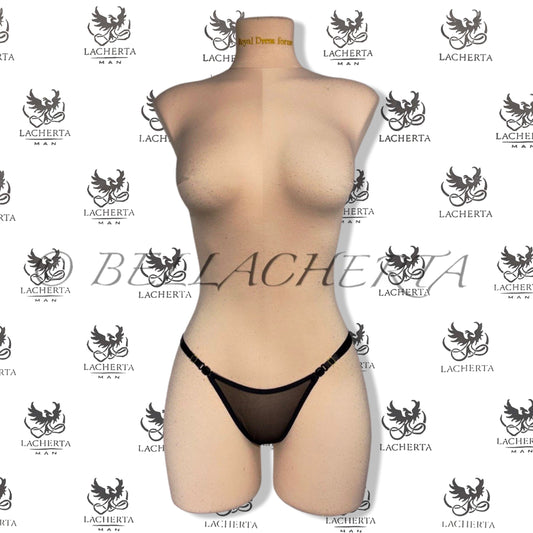 Adjustable Straps With Clasps Sheer Panty